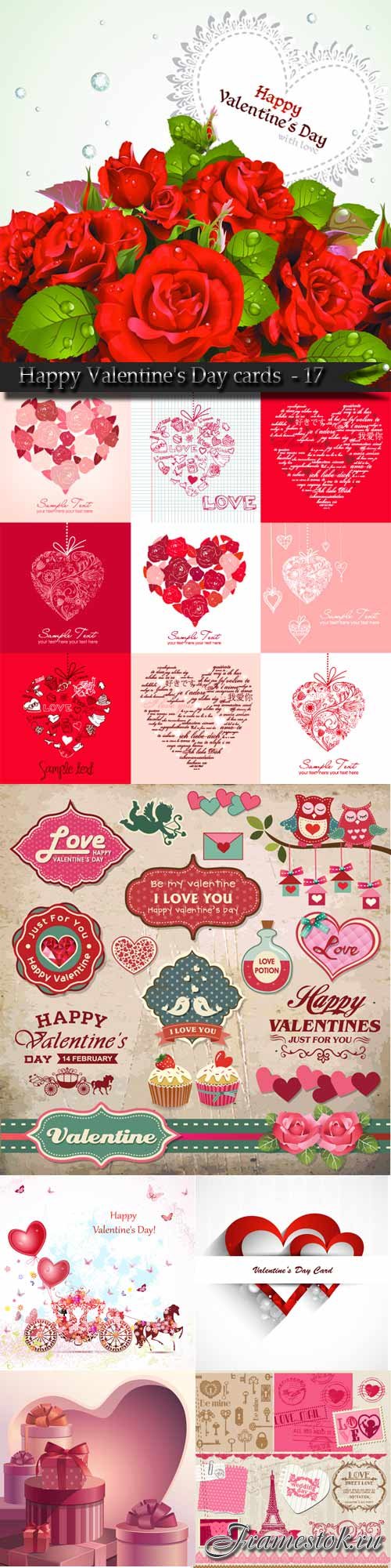 Happy Valentine's Day cards and backgrounds - 17