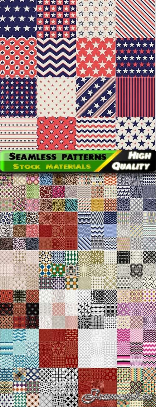 Abstract  Seamless patterns in vector set from stock #32 - 25 Eps