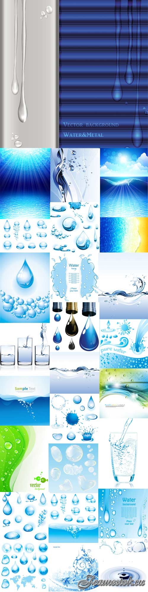 Water and bubbles vector -3