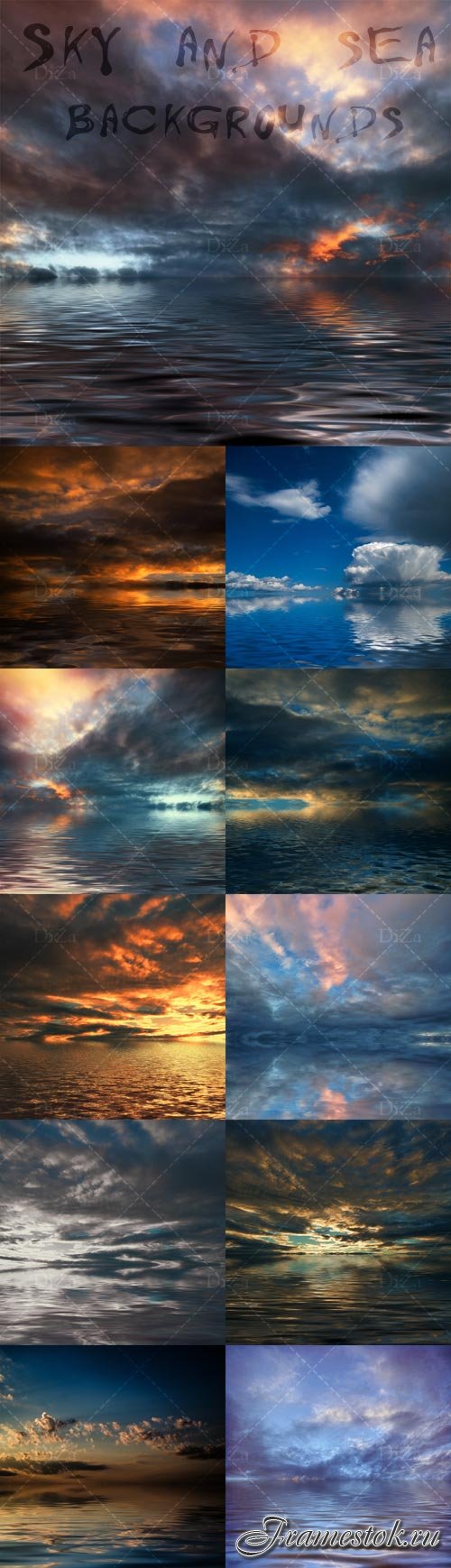 Sky and sea backgrounds