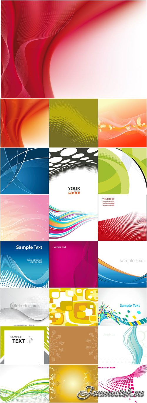 Abstract patterns backgrounds stock vector - 3