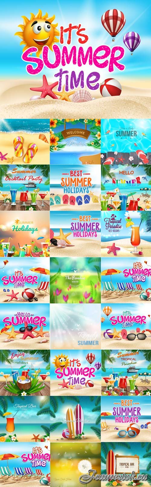 Ready for summer vector graphics