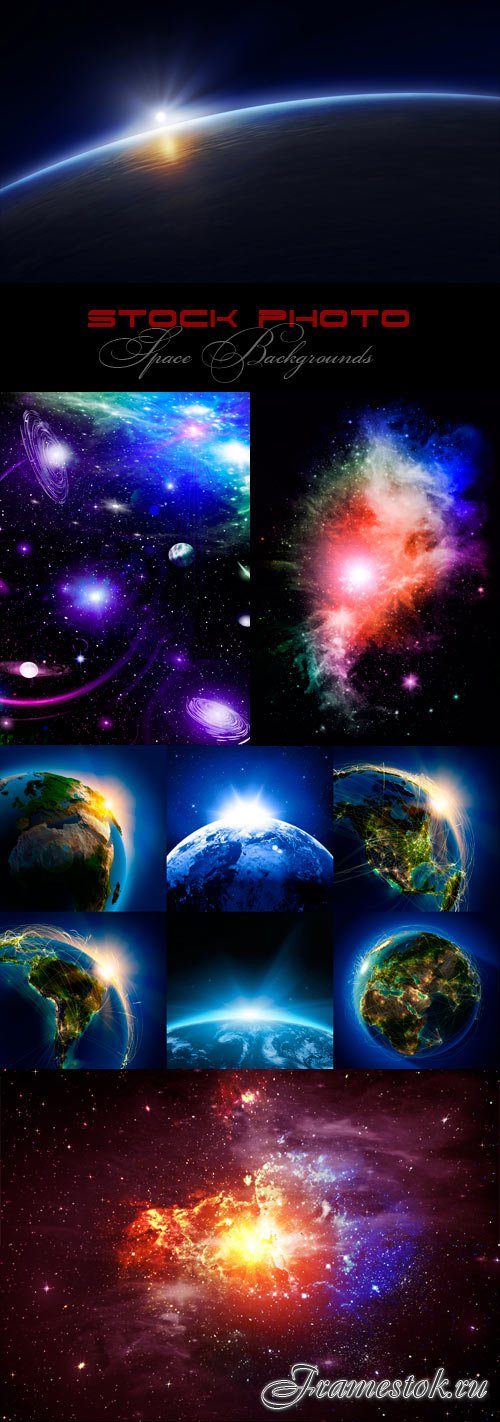 Space Background raster graphics