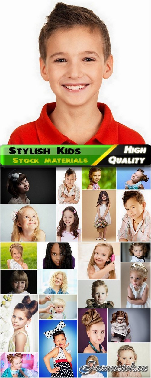 Kids with fashionable hairstyle - 25 HQ Jpg