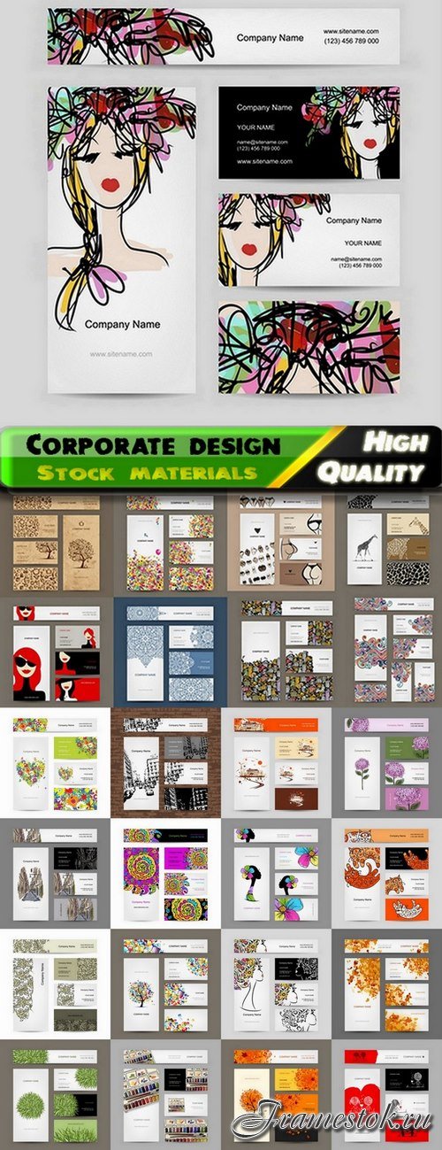Business company corporate template design - 25 Eps