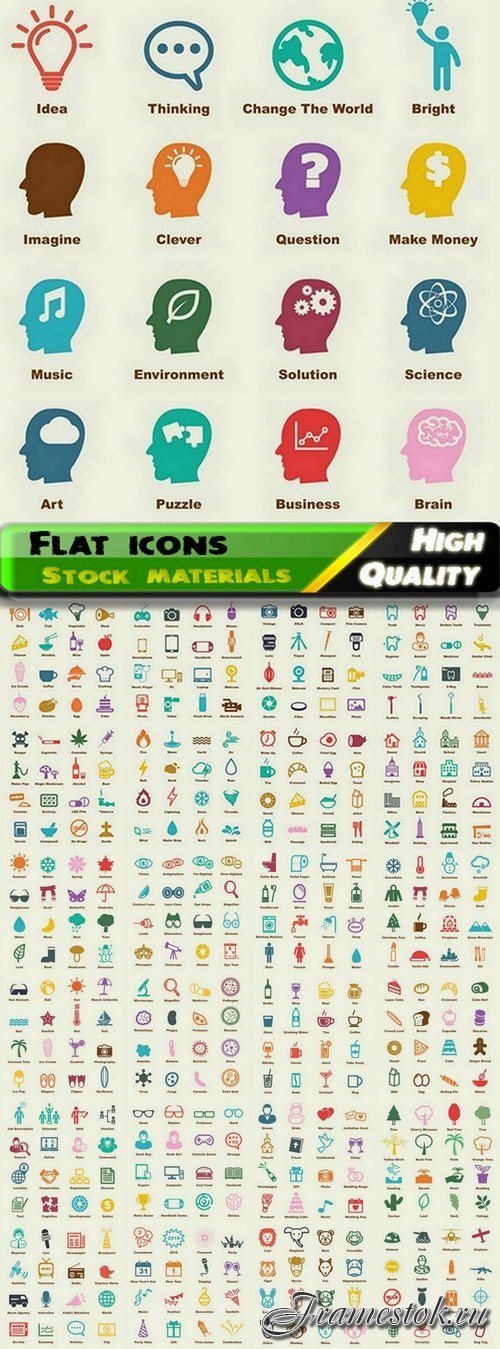 Flat icons for web and applications design 2 - 25