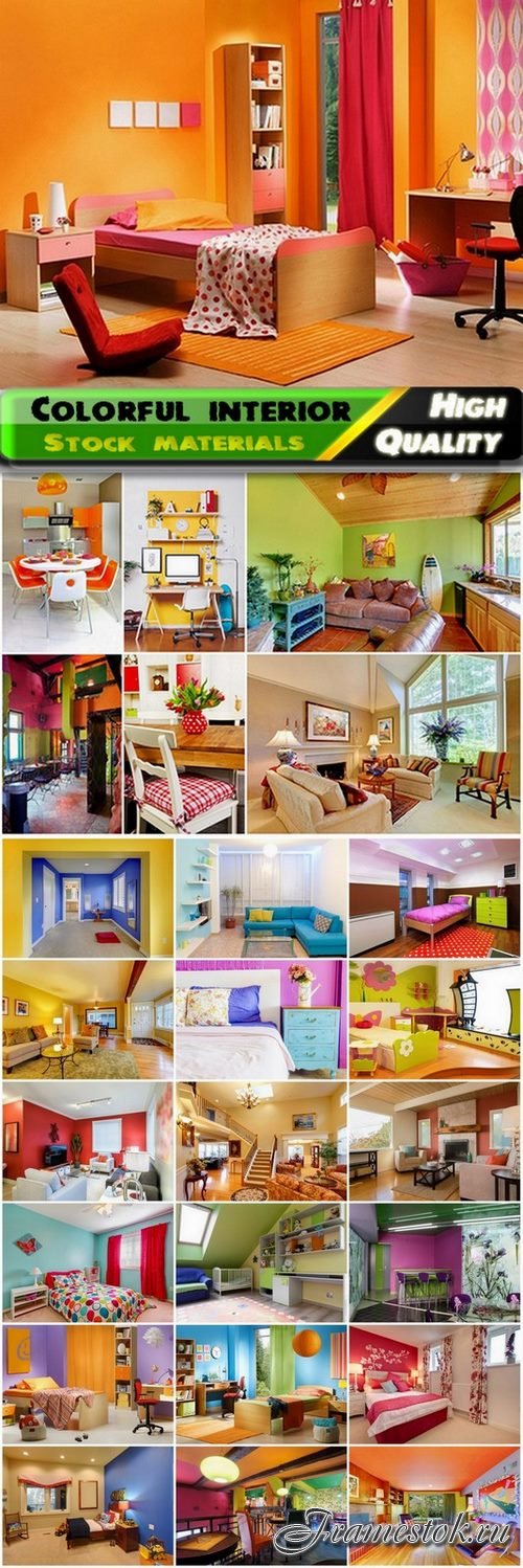 Colorful home modern interior - 25 HQ Jpg