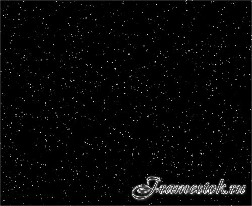 Space. Flying Star on a black background