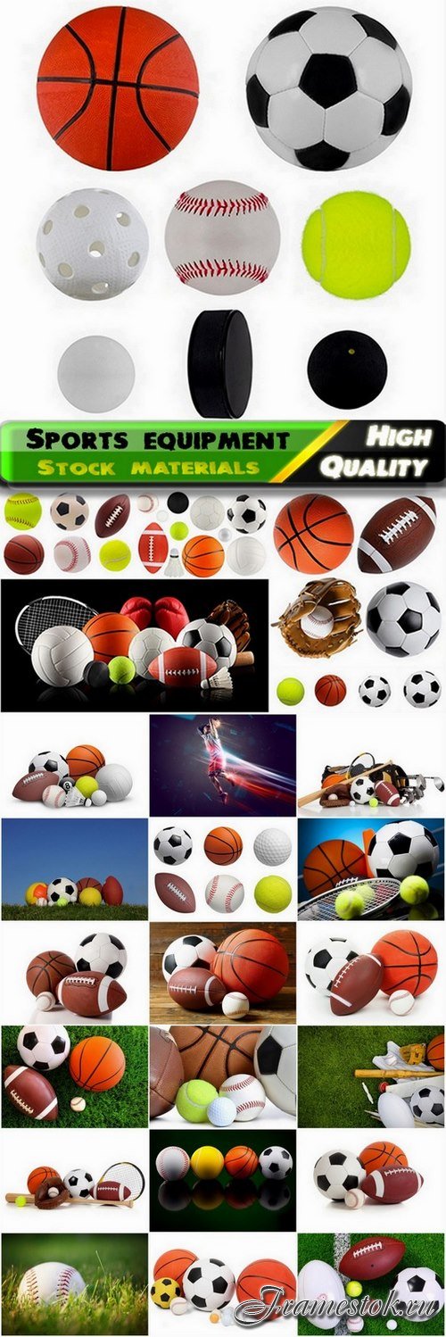 Sports equipment for different games - 25 HQ Jpg