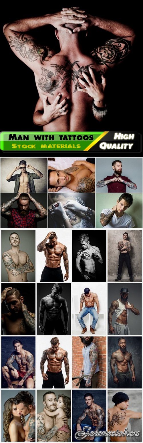 Brutal and stylish man with tattoos - 25 HQ Jpg