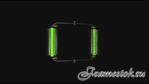 Robot Arm Mix Light Green Background Loop