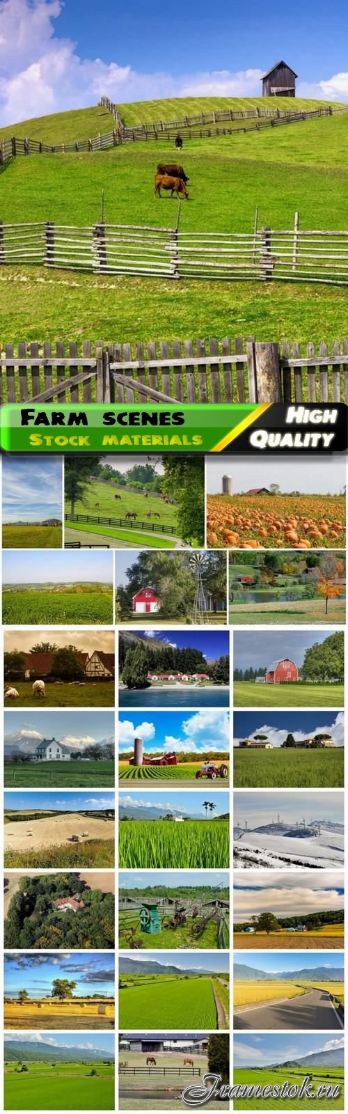 Country farm nature scenes and fields - 25 HQ Jpg