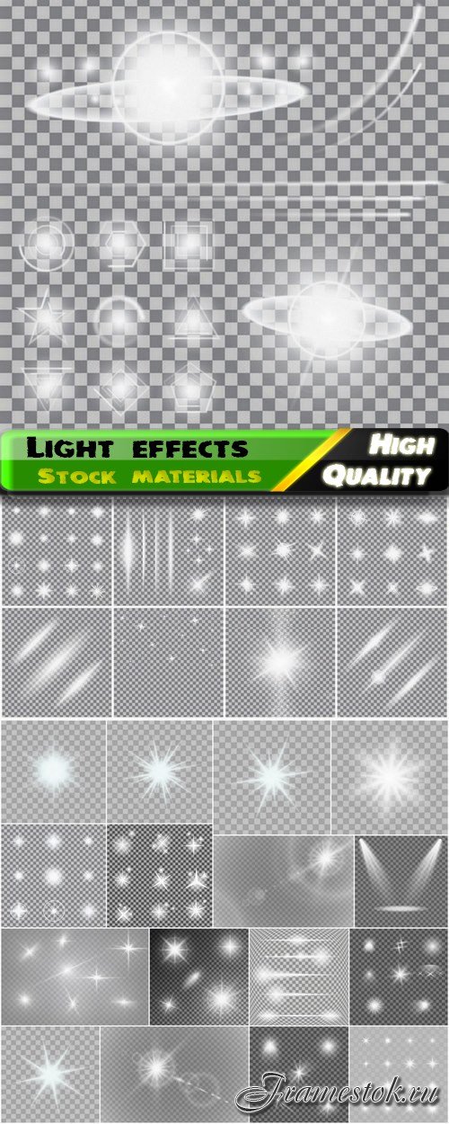 Special and glowing light effects in vector from stock 4 - 25 Eps