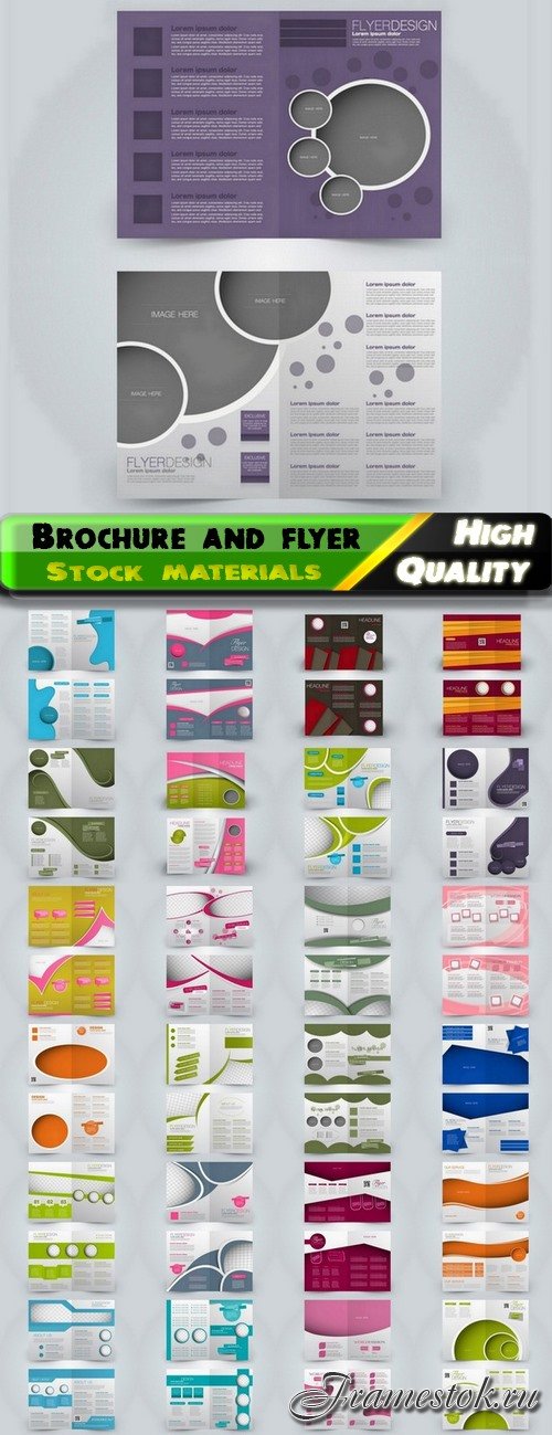 Business card brochure flyer poster cover of layout - 25 Eps