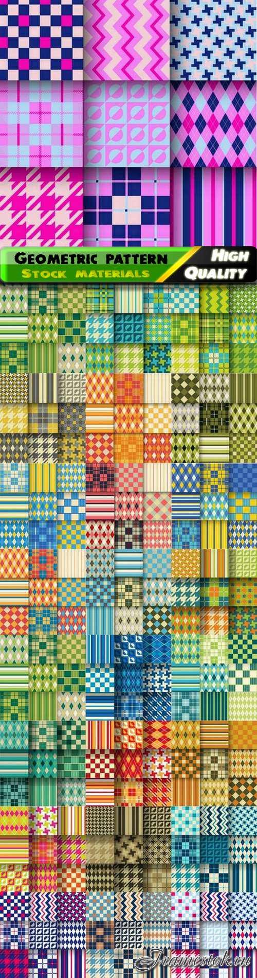 Geometric seamless pattern for wallpaper and textile or clothes design - 25 Eps