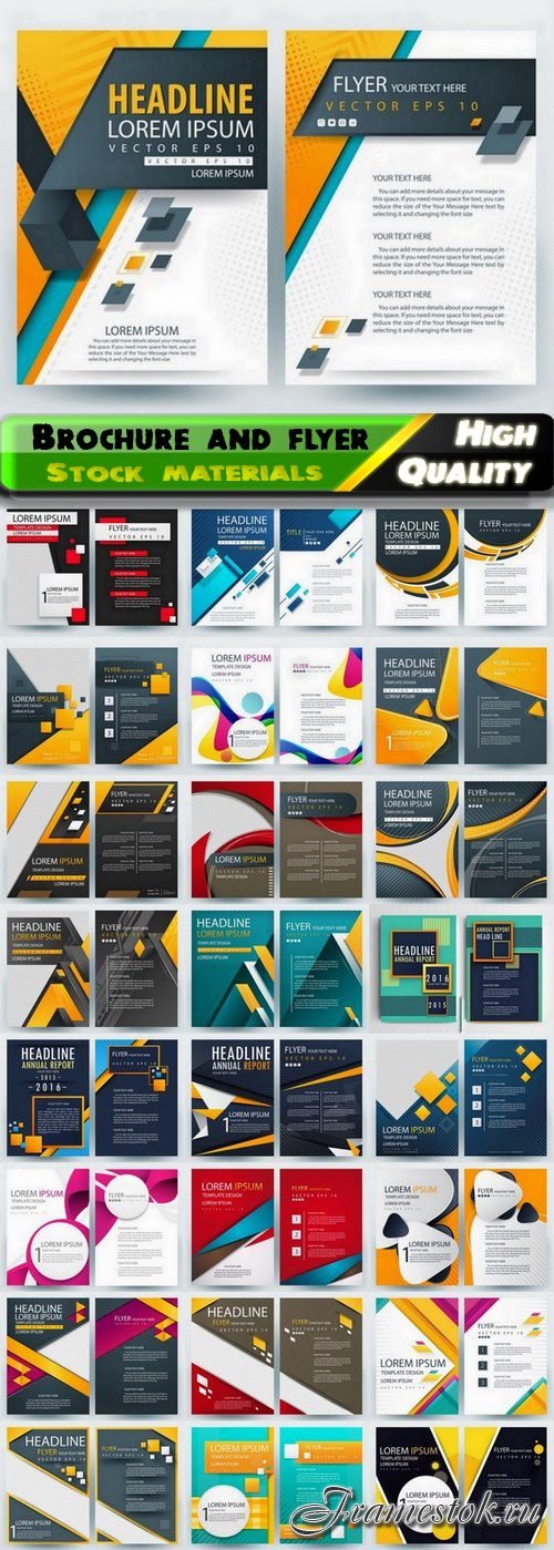 Business card brochure flyer poster magazine cover of layout 3 - 25 Eps