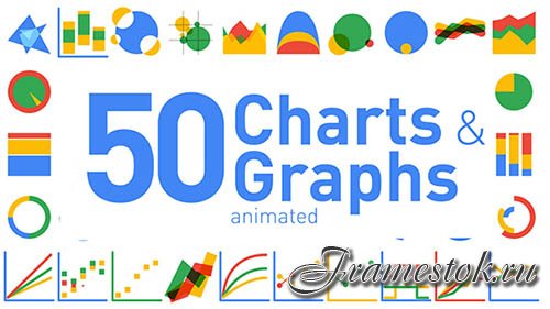 50 Animated Charts & Graphs - Project for After Effects (Videohive)