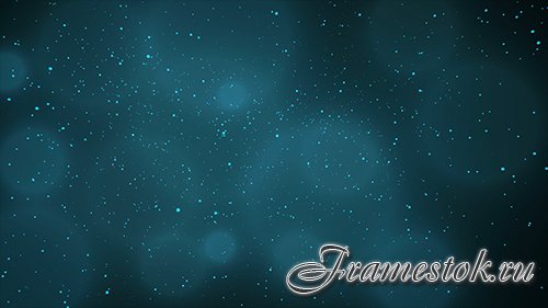 Blue abstract background with particles 