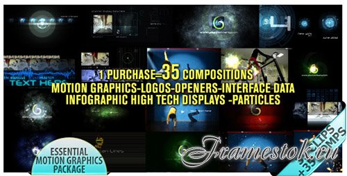 Motion Graphics Displays And Particles Bundle Pack - Project for After Effects (Videohive)
