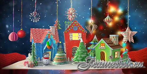 Christmas Paper Card - Project for After Effects (Videohive)