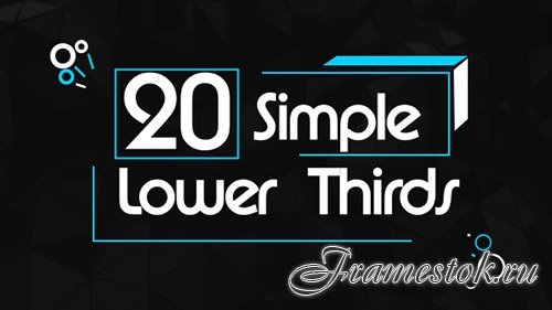 20 Simple Lower Thirds - Project for After Effects (Videohive)