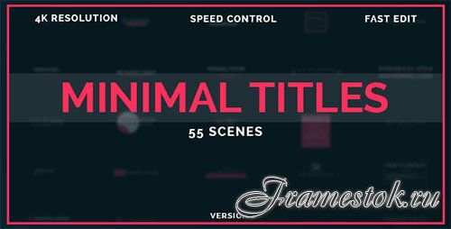 50 Minimal Titles - Project for After Effects (Videohive)