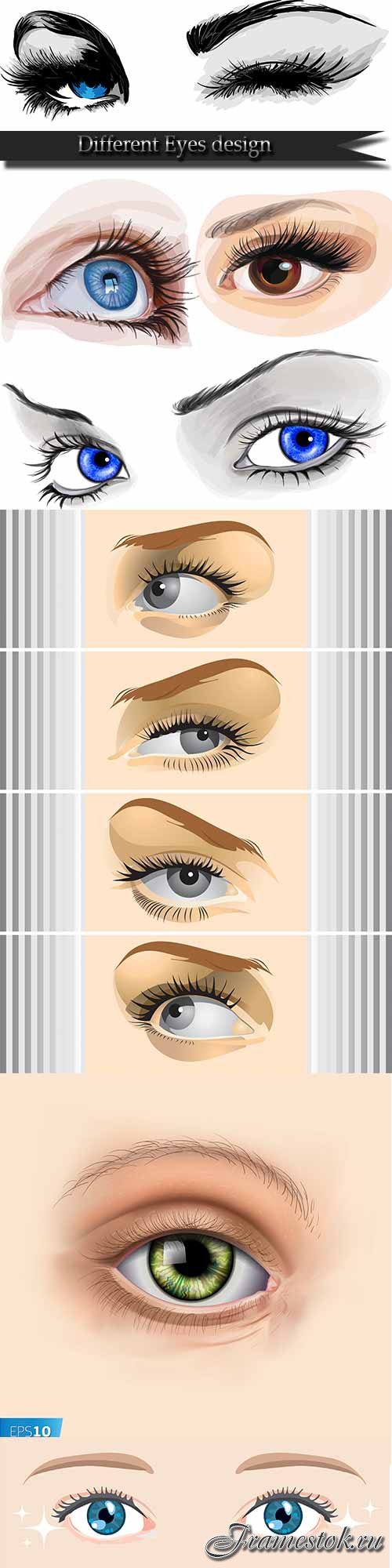 Different Eyes design vector