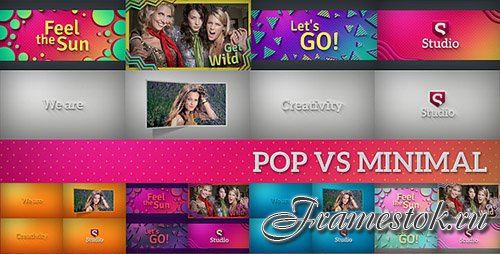Pop Vs Minimal | Fast Slideshow Pack - Project for After Effects (Videohive)