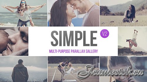 SIMPLE v.2 - Parallax Photo Gallery | 2.5k - Project for After Effects (Videohive)