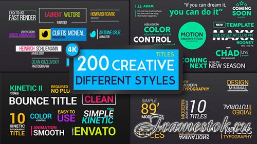 Titles Different Styles - Project for After Effects (Videohive)