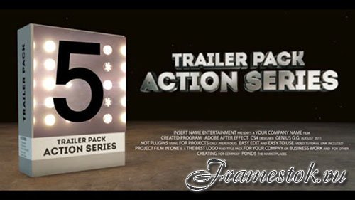 Cinematic Trailer Pack 5 In 1 - After Effects Templates