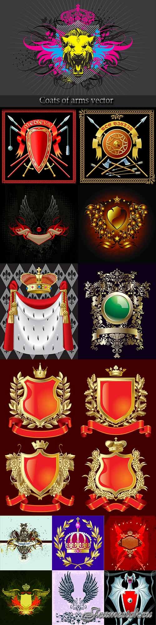 Coats of arms vector