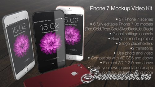 Phone 7 Mockup Video Kit - Project for After Effects (Videohive)