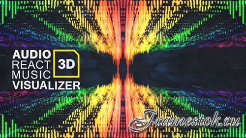 Audio React Music Visualizer 3D - Project for After Effects (Videohive) 