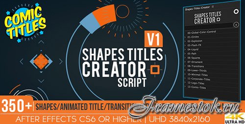 Shapes Titles Creator - After Effects Scripts & ae (Videohive)