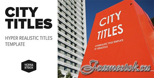 City Titles Realistic Titles Opener - Project for After Effects (Videohive)