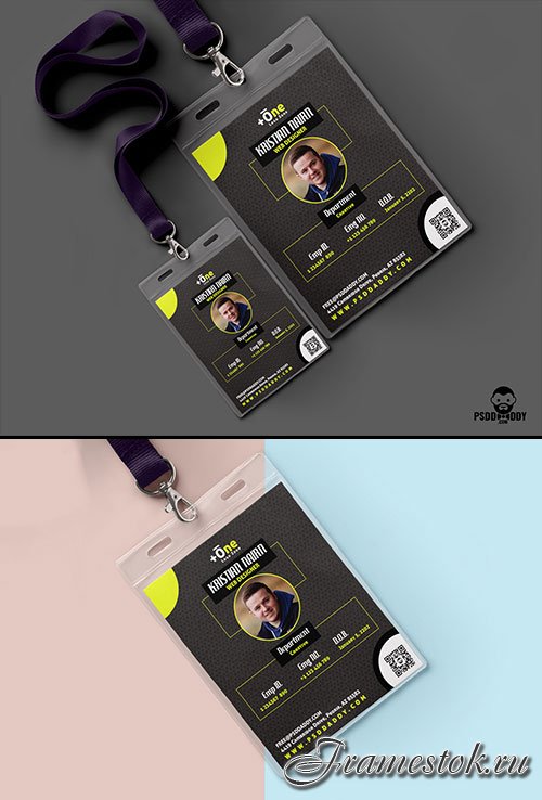 Office Identity Card PSD