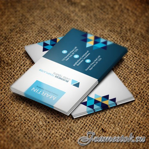 Rhombus - business card templates