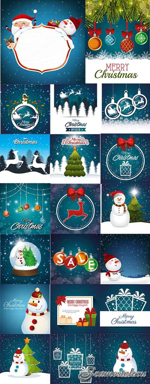   - 2 -   / Christmas backgrounds -2 - Vector Graphics 