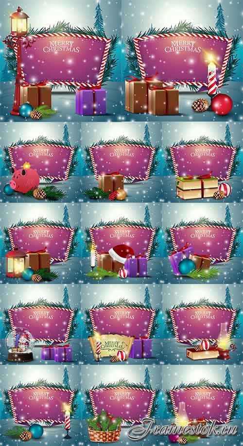    - 8 -   / Christmas backgrounds -8 - Vector Graphics