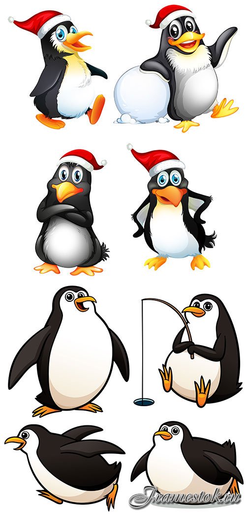     / Penguins in vector