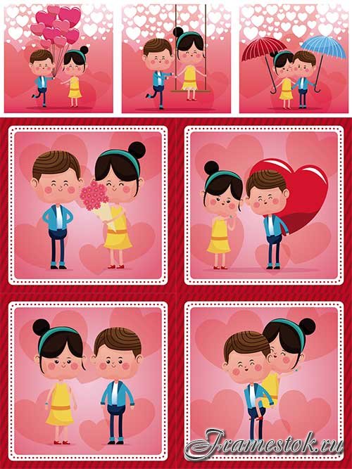    -    / Couple in love - Vector Graphics