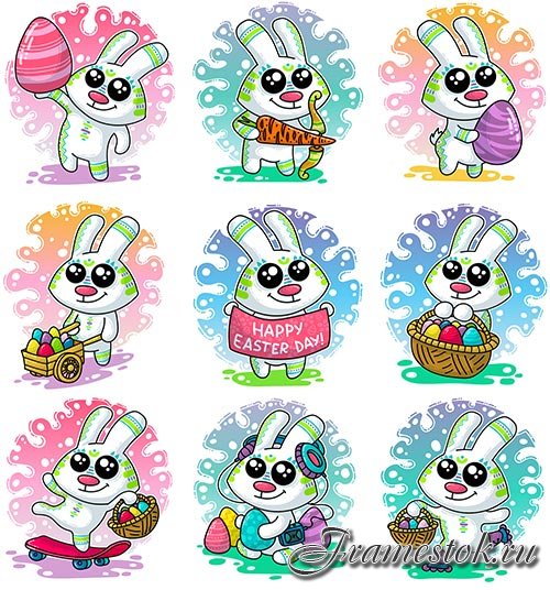   - 12 -   / Happy easter - 12 - Vector Graphics 