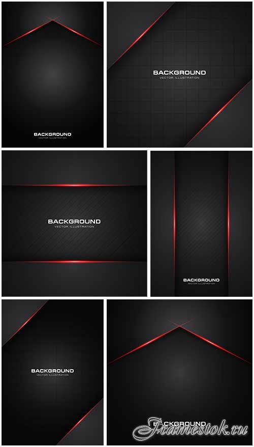  ׸     -   / Black background with red lines - Vector Graphics