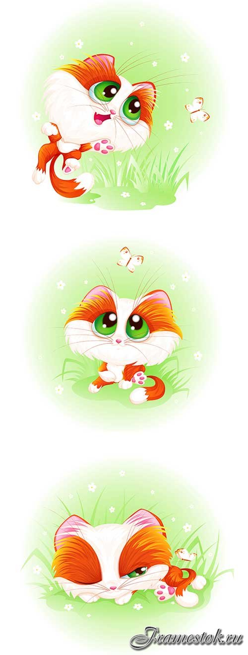       -   / Cute kitten - Vector Graphics