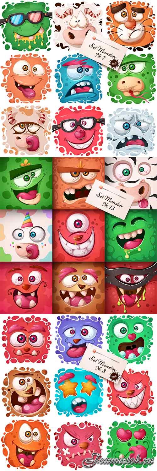   -   / Funny monsters - Vector Graphics