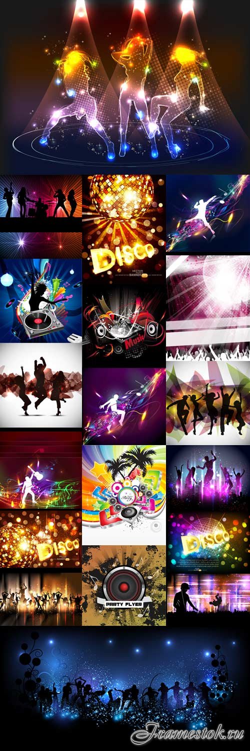 Music dance disco posters