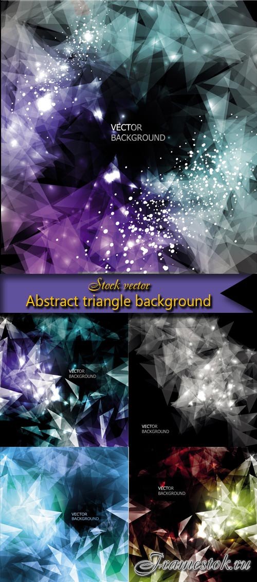 Abstract triangle backgrounds
