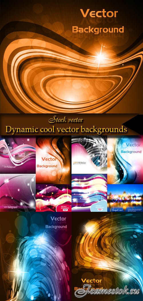 Dynamic cool vector backgrounds