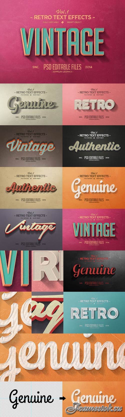 Vintage Text Effects Vol.1